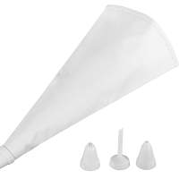 my basics piping bag with 4 nozzles 31cm