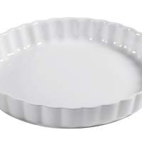 VISTA ALEGRE cake mold round earthenware 4cm Ø26cm white, 4 pieces