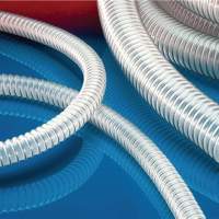 Suction delivery hose AIRDUC® PUR-INOX 355 FOOD-AS ID 150mm OD 161mm L.10m