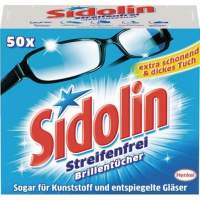 Sidolin glasses cleaning cloth 605611 blue 50 pieces/pack.
