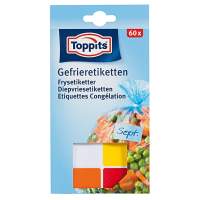 TOPPITS freezer labels sorted in 6 colors, 20x 20 cards (400 pieces)